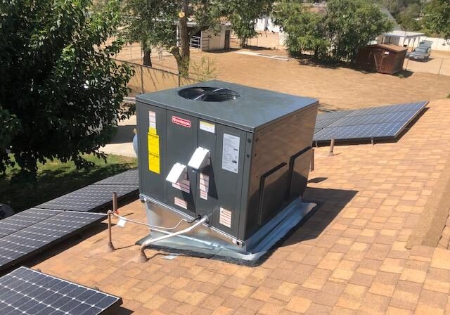 A HVAC contractor doing air duct cleaning in Lancaster.